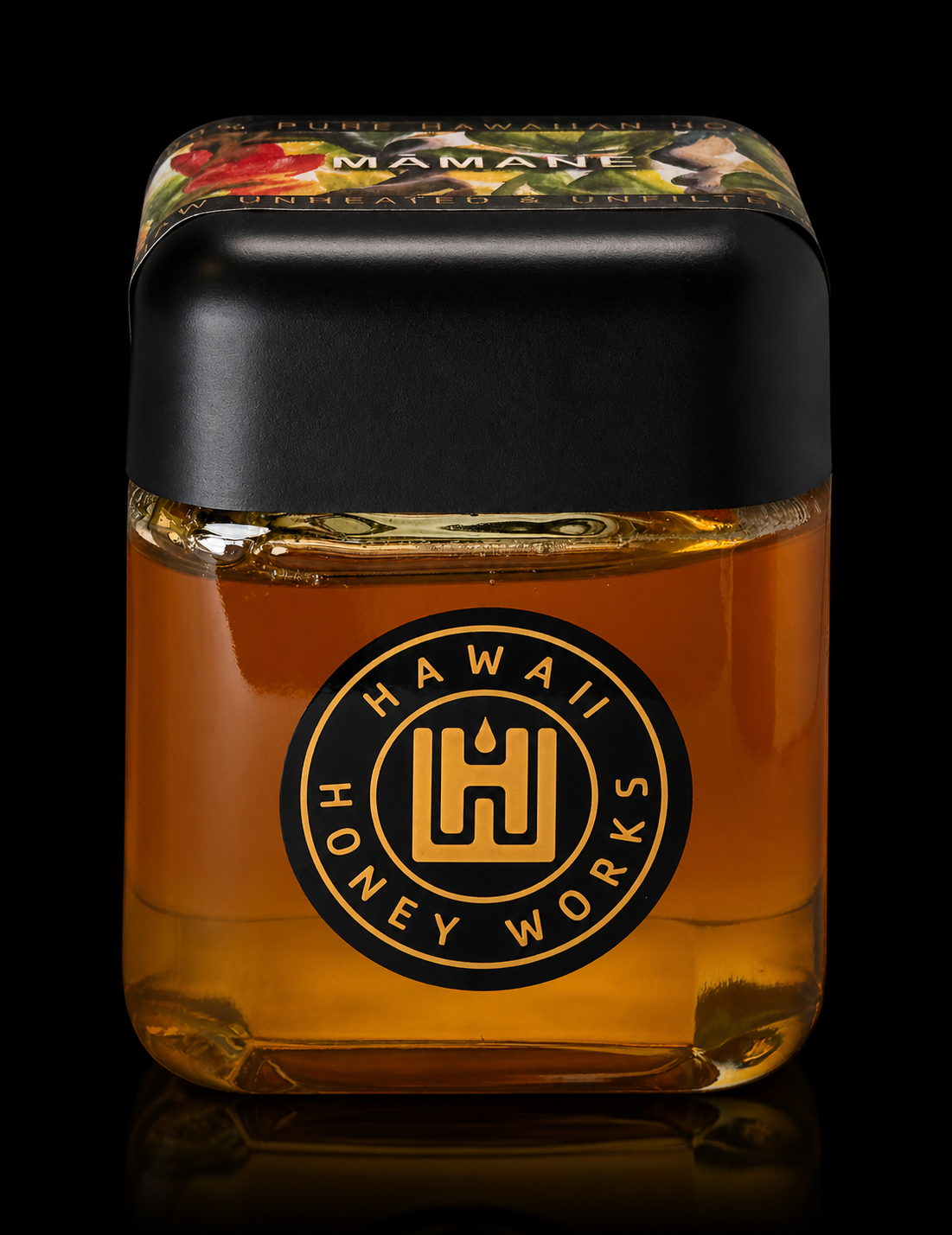 A 4.5 oz jar of Hawaii Honey Works Māmane honey